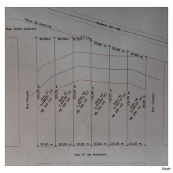 MAPA E MEDIDA DOS TERRENOS